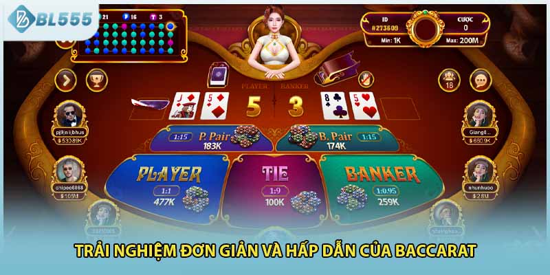 Trải nghiệm đơn giản và hấp dẫn của baccarat
